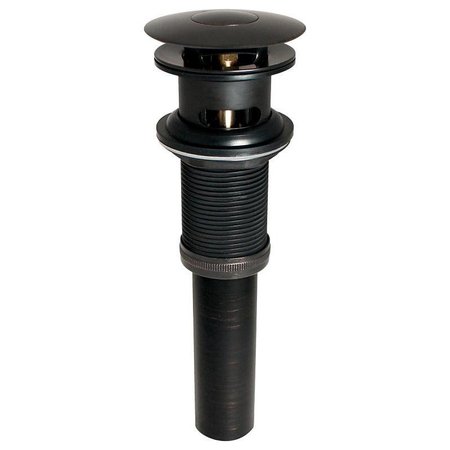 PLUMB PAK Stylewise Pushbutton Sink Drain, 114 in Connection, Brass, Bronze K820-75BRZ